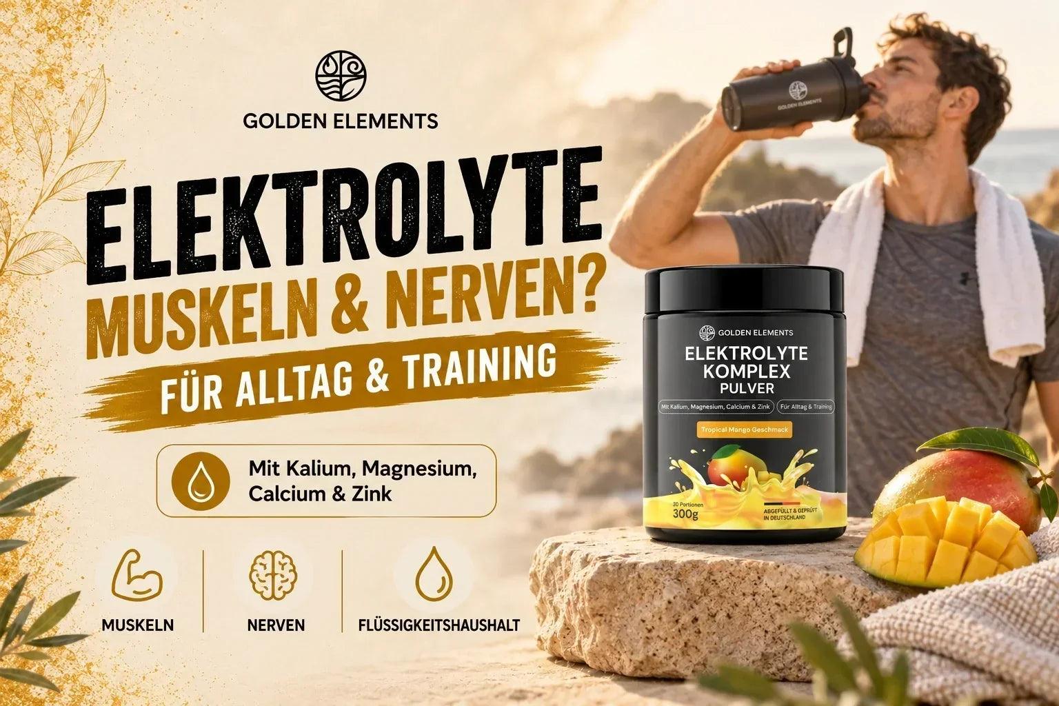 Elektrolyte beim Sport für Muskeln, Nerven und Flüssigkeitshaushalt