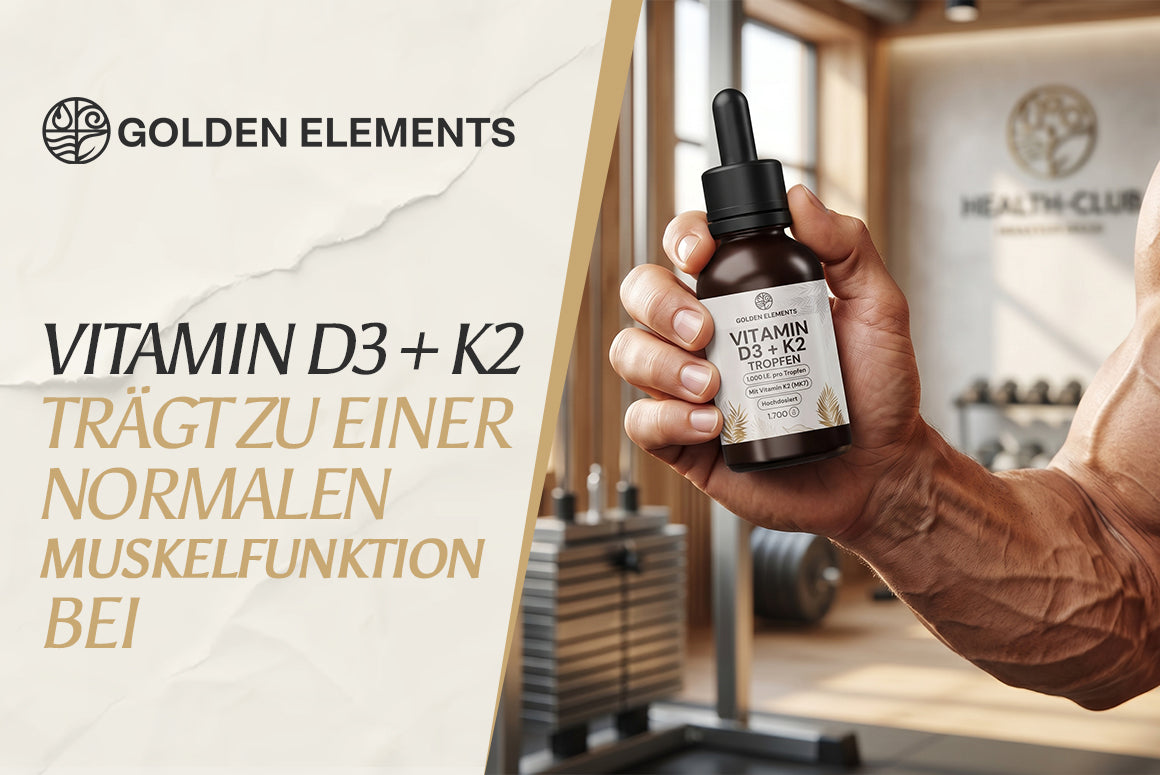 Vitamin D3 + K2 im Alltag: Was hinter Muskel­funktion, Knochenstoffwechsel und Nährstoffbalance steckt