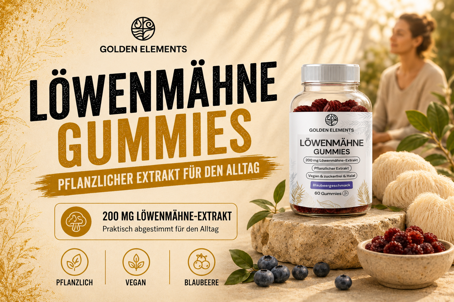 Löwenmähne Gummies im Alltag: Was 10:1-Extrakt und Vitamin B6 wirklich bedeuten