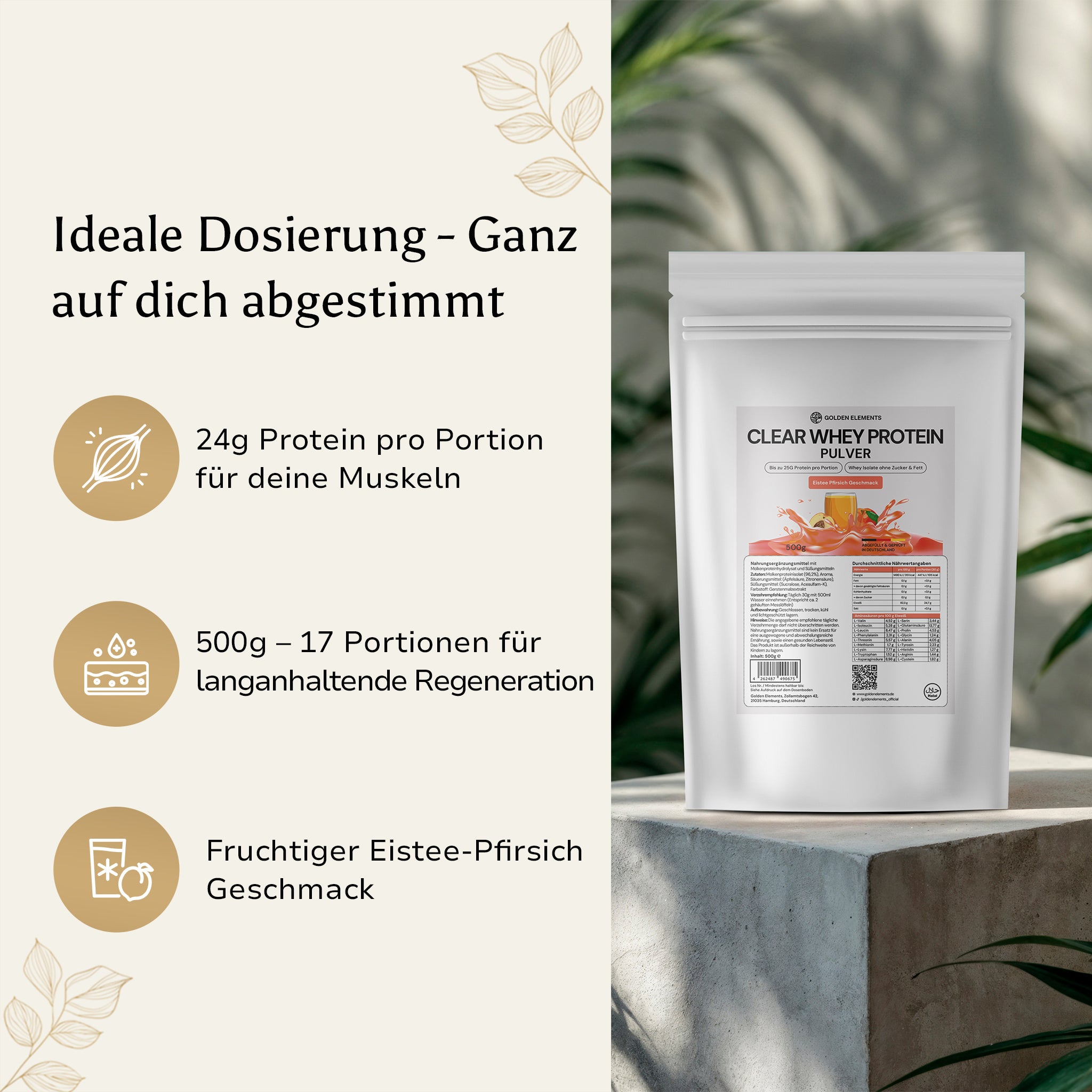 Clear Whey Protein - 500g Pulver