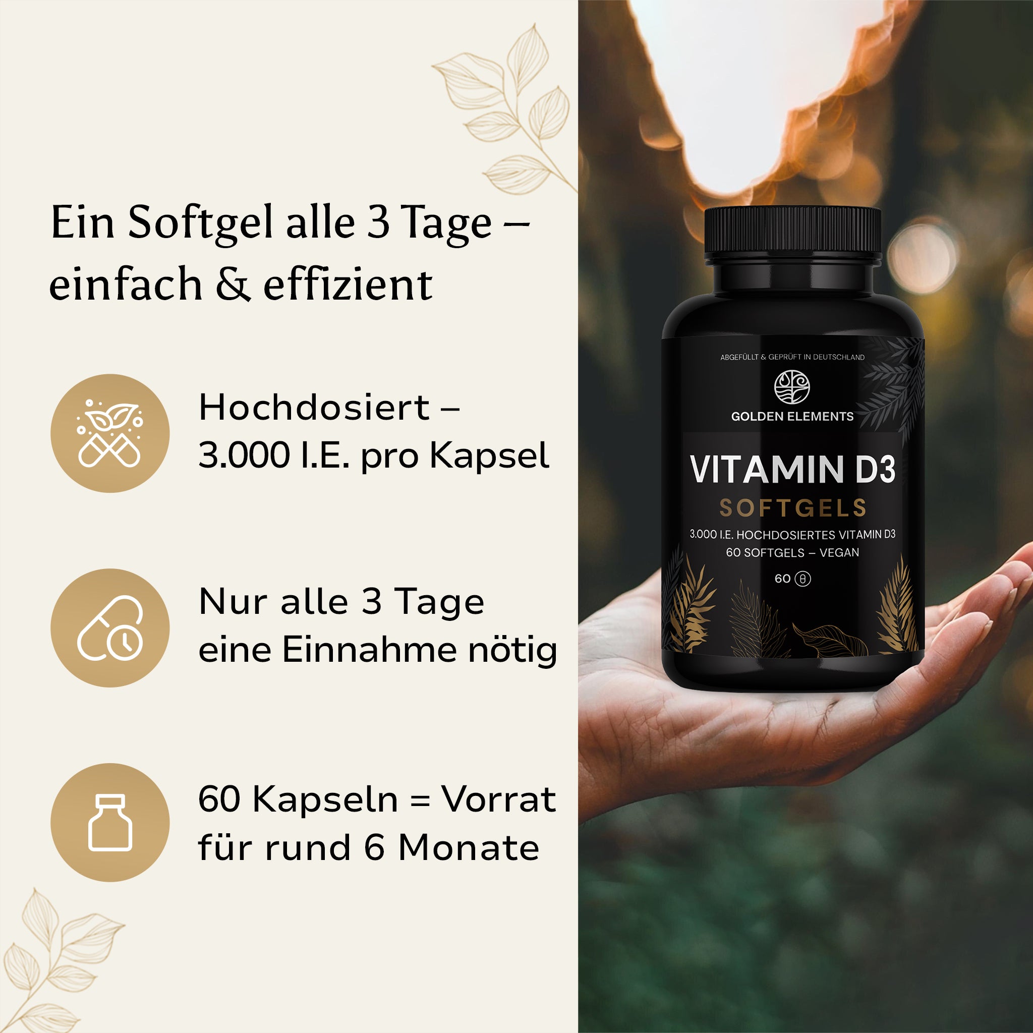 Vitamin D3 - Softgels Vegan