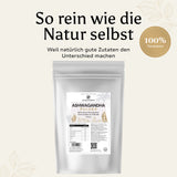 Ashwagandha Pulver - 5 Monate Vorrat - 500g