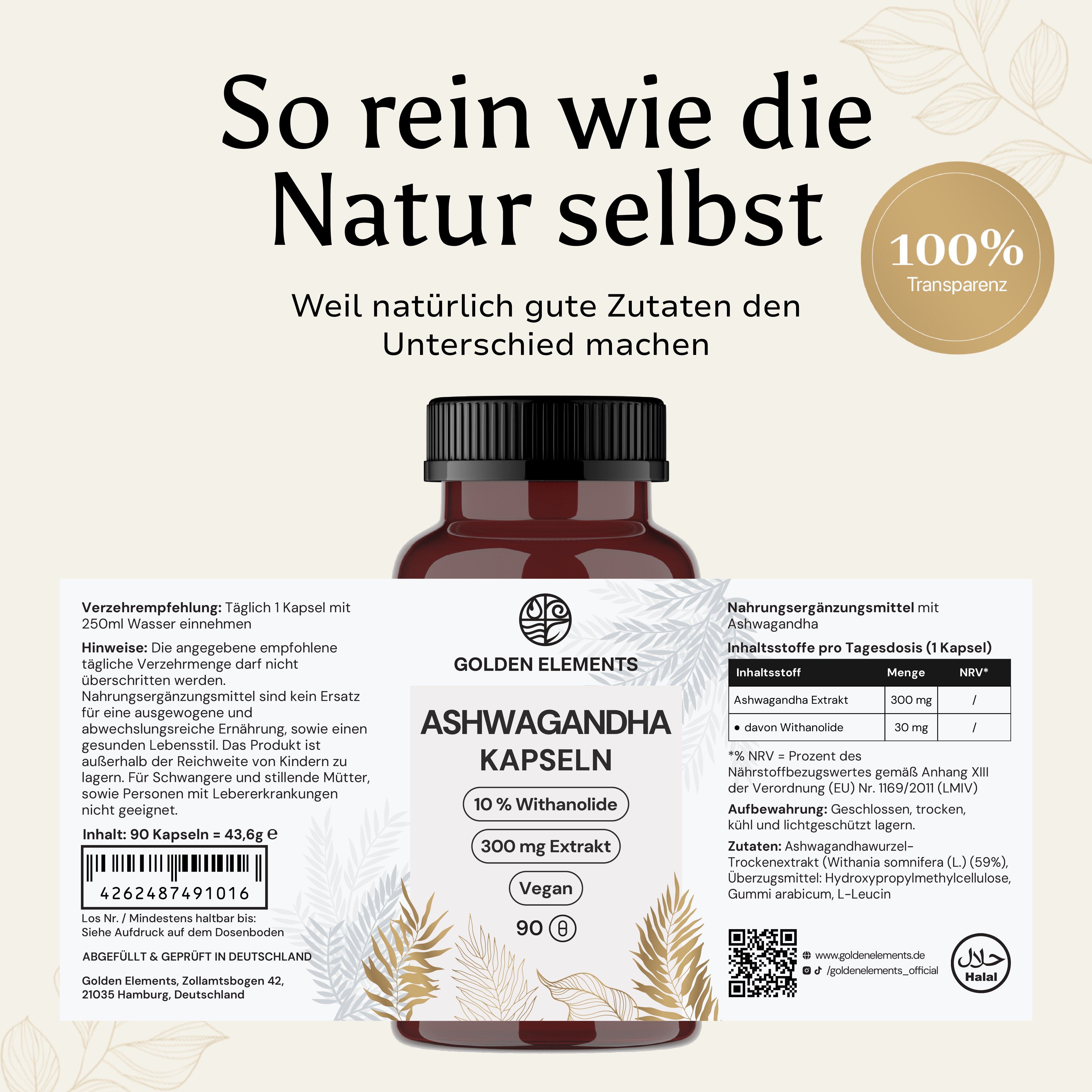 Ashwagandha Kapseln (10% Withanolide)