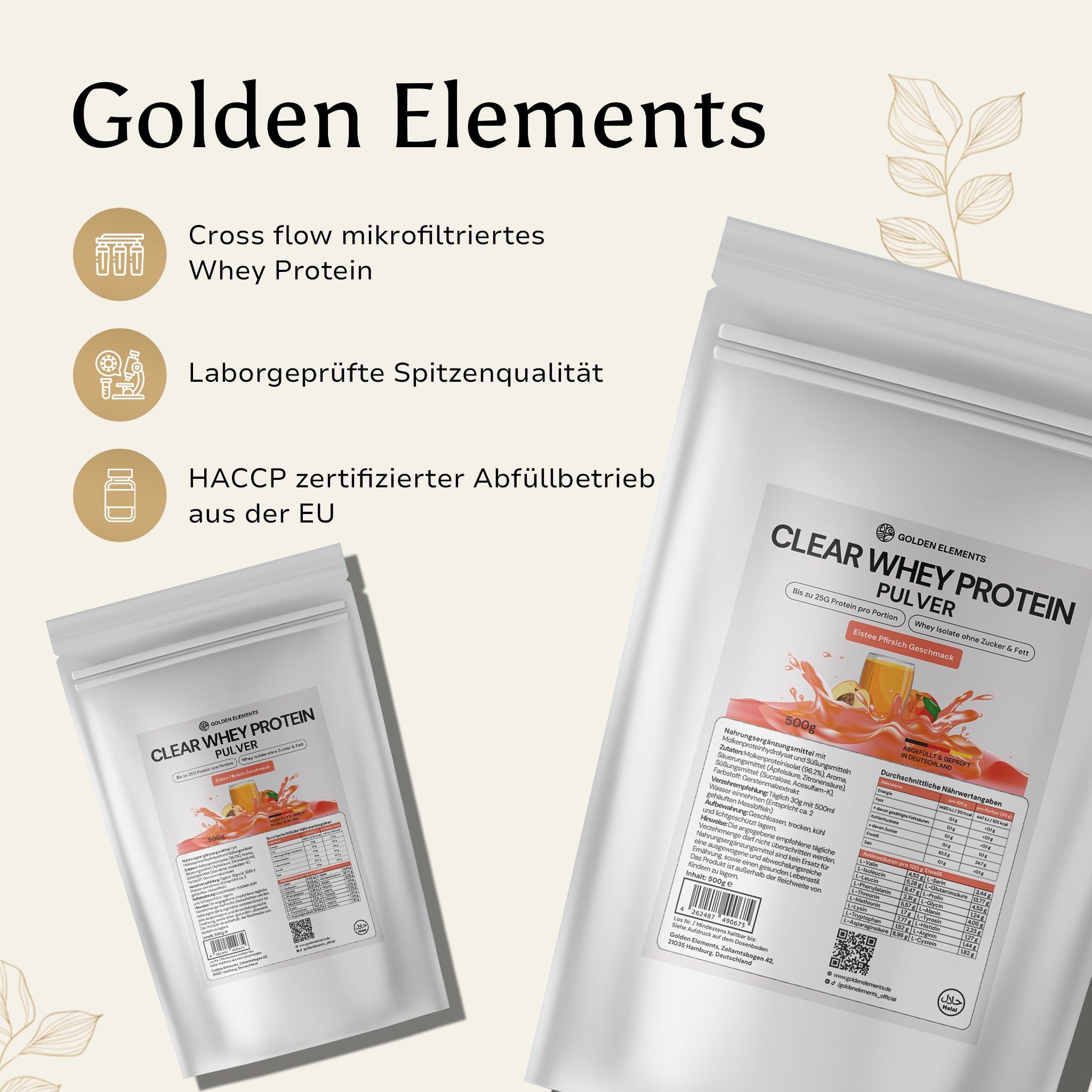 Clear Whey Protein - 500g Pulver