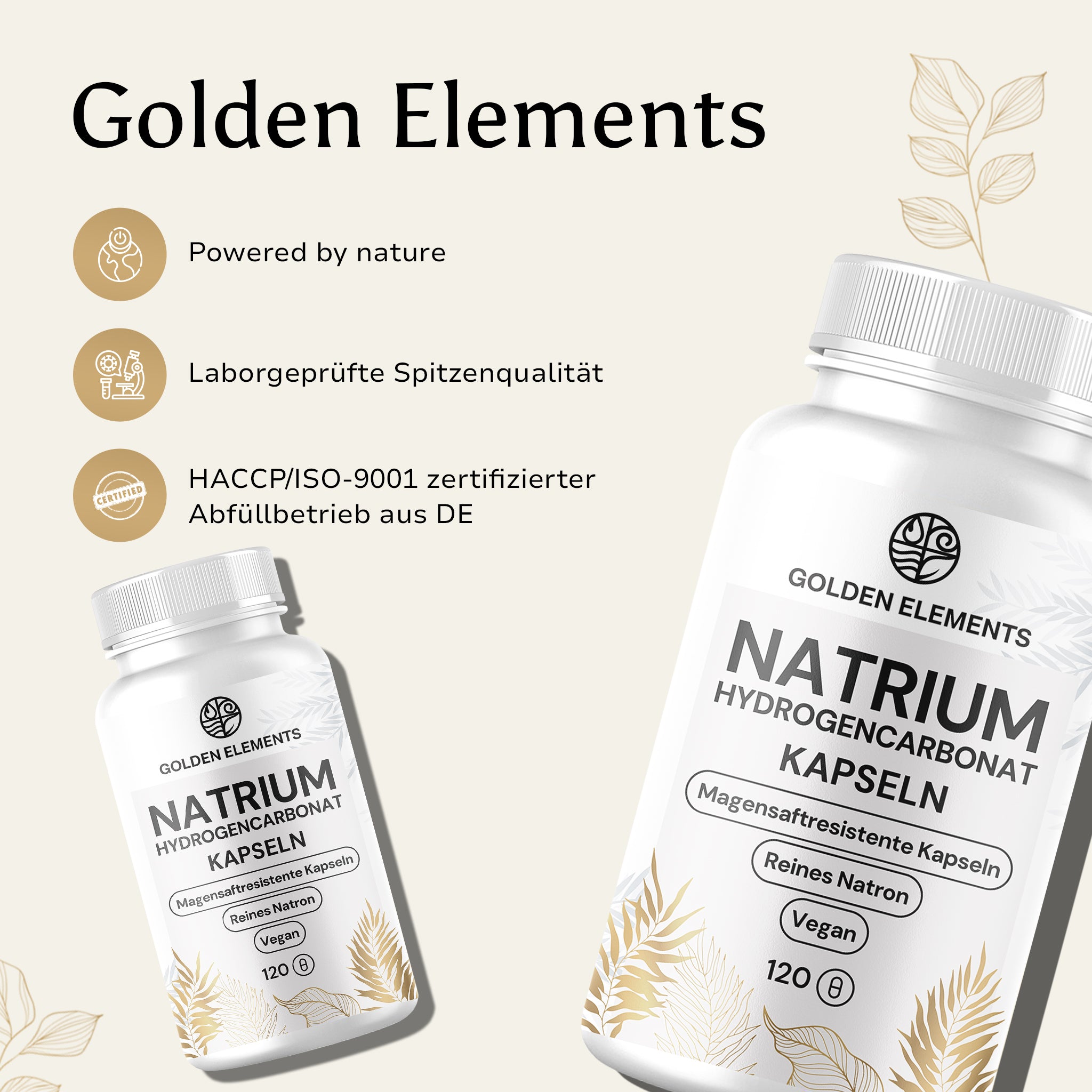 Natron Element Natrium Hydrogencarbonat Kapseln – Reines Natron | Golden Elements ...