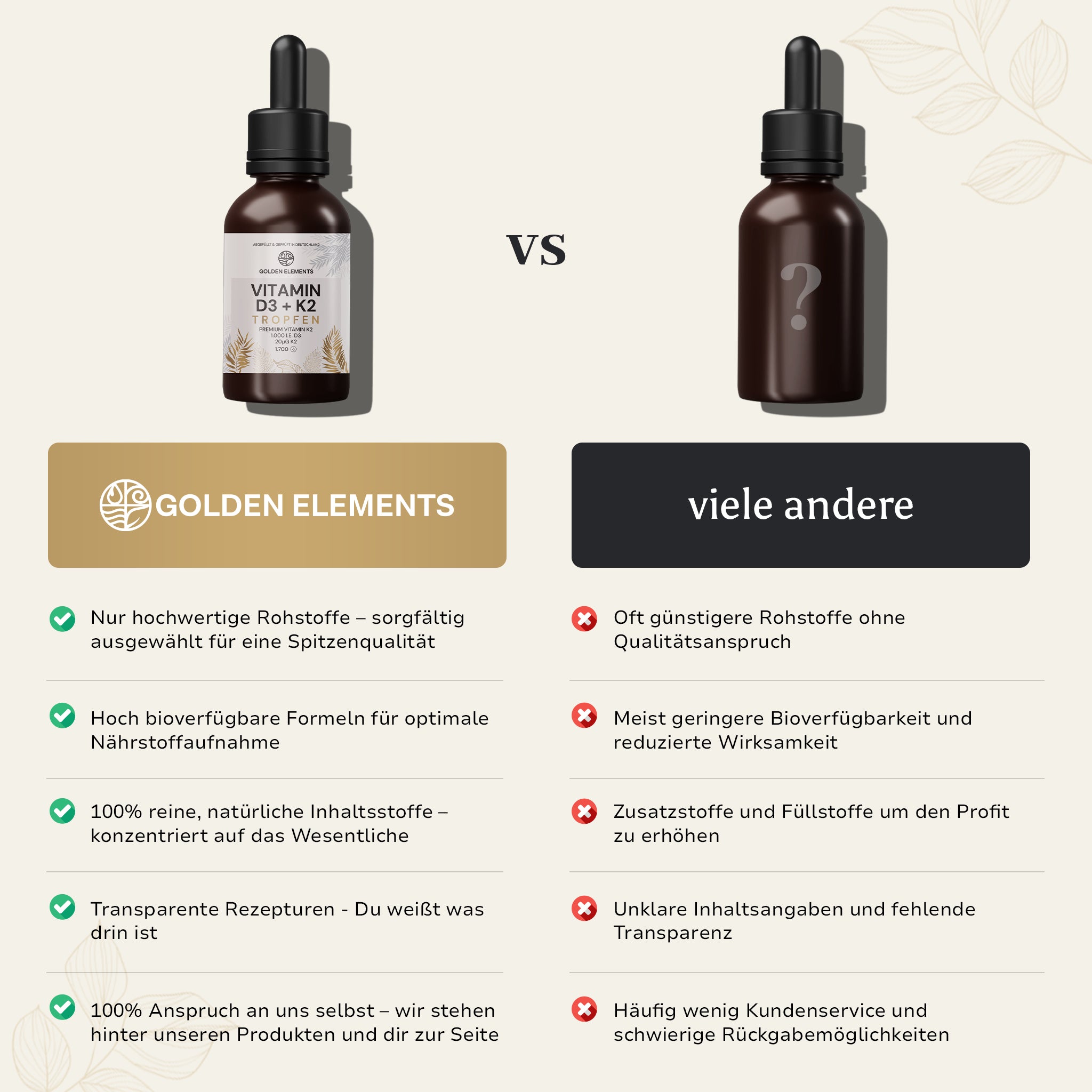 Vitamin D3 + K2 drops