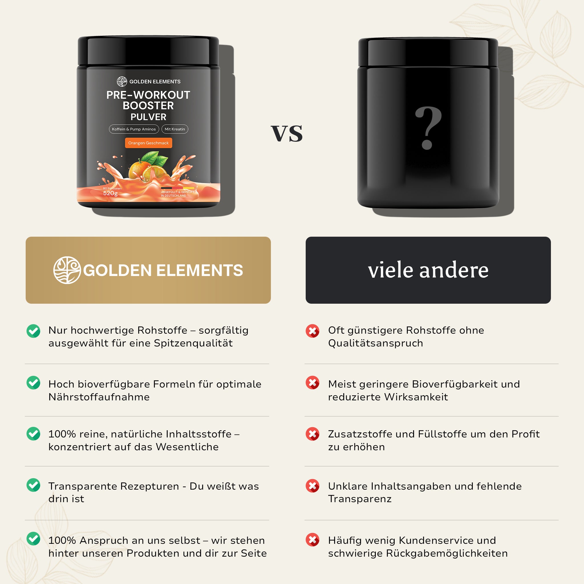 Pre-Workout Booster - 520g Pulver