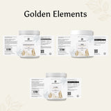 Beauty & Glow Bundle mit vollständigen Etiketten: Marine Kollagen, MSM Pulver und L-Lysin – transparente Darstellung der Inhaltsstoffe und Dosierung auf naturinspiriertem Design.