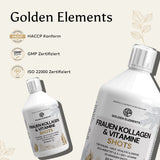 Golden Elements Frauen Kollagen & Vitamine Shots – Übersicht der Markenwerte, Reinheit und Qualitätsstandard