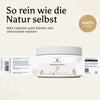 Produktetikett der gepufferten Vitamin C Kapseln von Golden Elements mit transparenten Angaben zur Zusammensetzung
