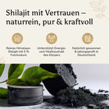 Golden Elements Shilajit Pulver – klar dosiert und natürlich geprüft. In Pulverform vielseitig anwendbar, 1 g täglich, Vorrat für 8 Monate.