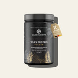 Golden Elements Whey Protein – Erdbeer-Geschmack in stilvoller Verpackung