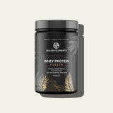 Whey Protein Vanille Geschmack – Golden Elements – 1000 g Dose mit 24 g Protein pro Portion