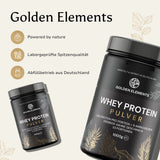 Golden Elements Whey Protein Pulver – Vergleichsgrafik zwischen Golden Elements und herkömmlichen Whey-Produkten