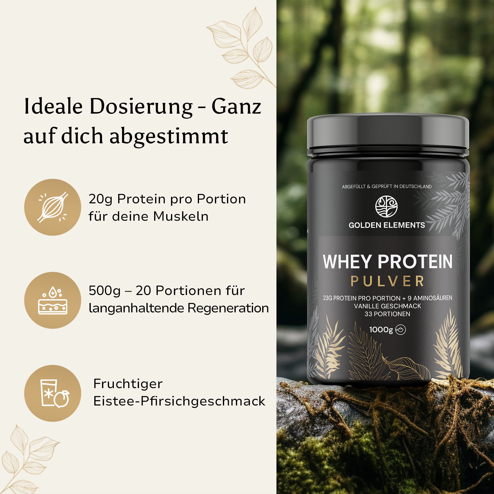 Ideale_Dosierung_Whey_Protein_Vanille_von_Golden_Elements_24_g_Protein_pro_Portion