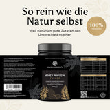  Etikett und Nährwertangaben des Golden Elements Whey Protein Erdbeer-Geschmack