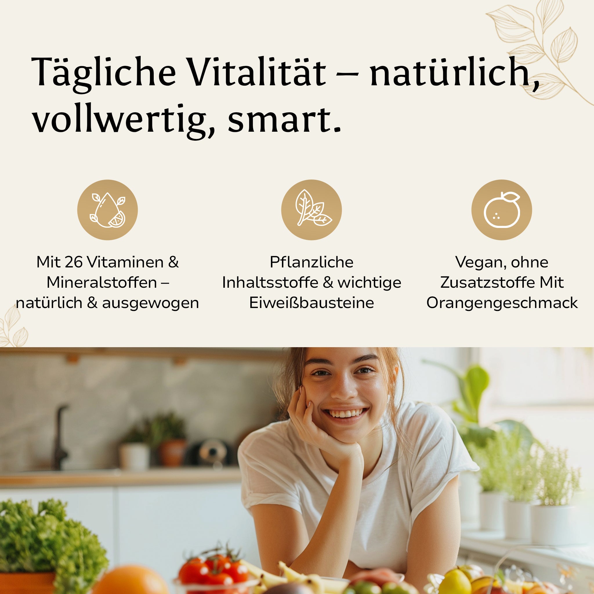 VITA COMPLETE PLUS+ für tägliche Vitalität – mit 26 Vitaminen, vegan & ausgewogen