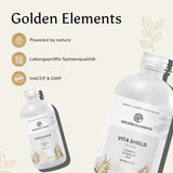 Hochwertige Vita Shield Plus+ Immunshots mit HACCP & GMP-Zertifizierung für geprüfte Qualität und Sicherheit.